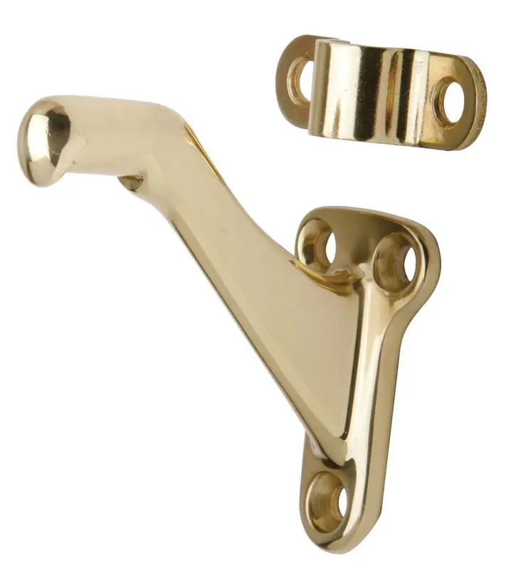 Sps059b-605 Solid Brass Handrail Bracket - Bright Brass Finish