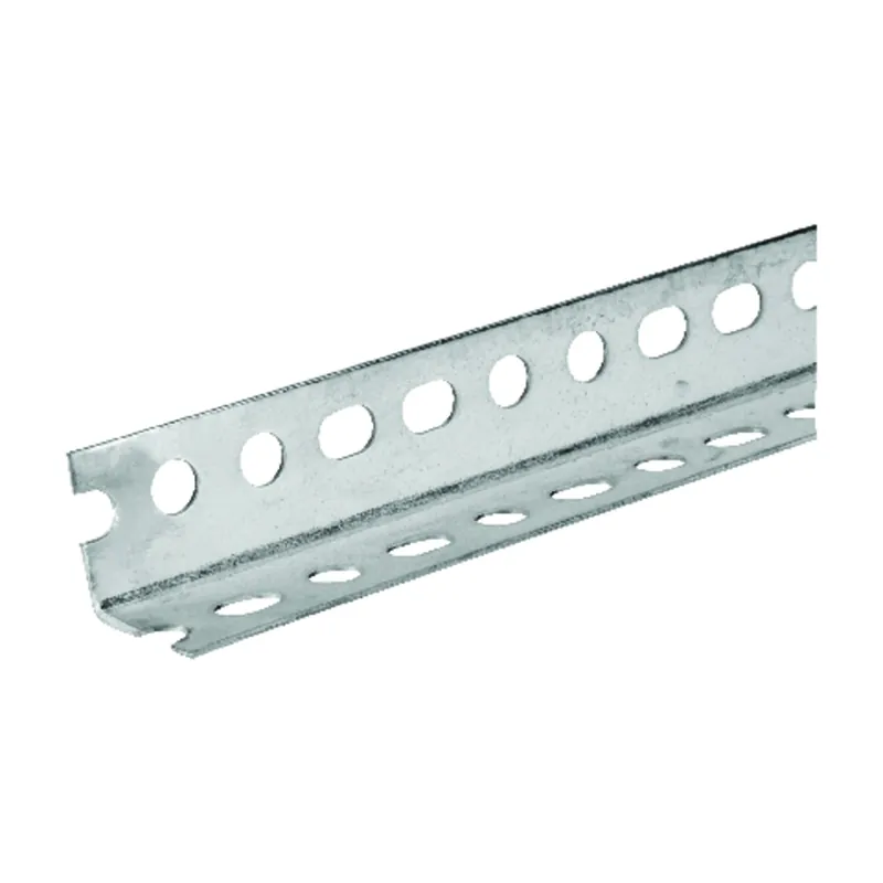 Steel Angle, Slotted, 14-Ga., 1.5 X 1.5 X 72 In.