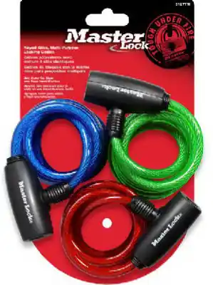 Master Lock 5/16 In. D X 72 In. L Vinyl Coated Steel Locking Cable