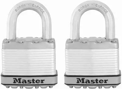 Magnum.Keyed Laminated Padlocks, 2-Pack, 2-In