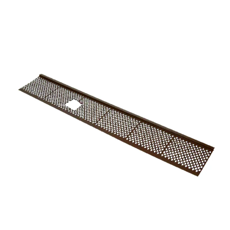 Gutter Guard, Brown Plastic, 3 Ft.