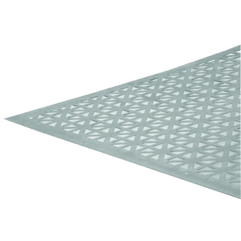 Union Jack Perforated Aluminum Sheet, .020 X 24 X 36 In., Silver