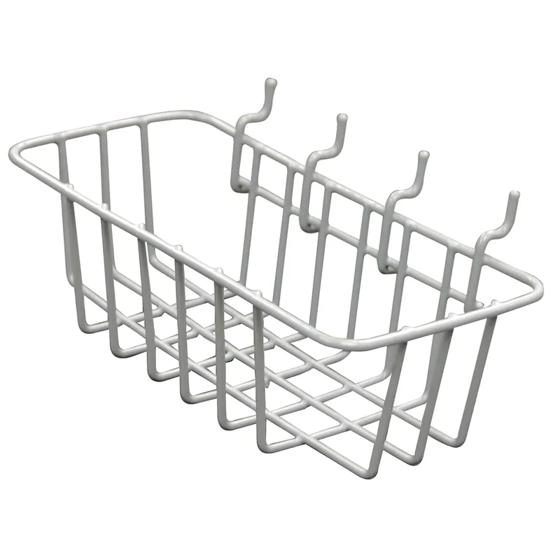 Crawford Gray Steel 4.1 In. Peggable Wire Basket 1 Pk
