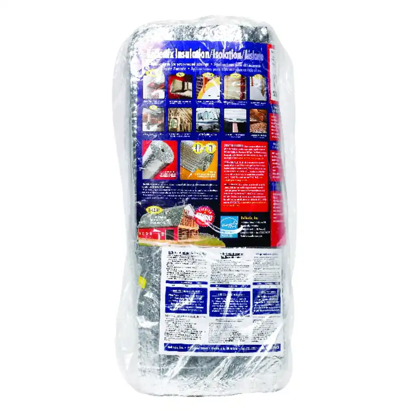 Reflective Insulation, Double Bubble Foil, Staple Tab, 24 In. X 25 Ft.