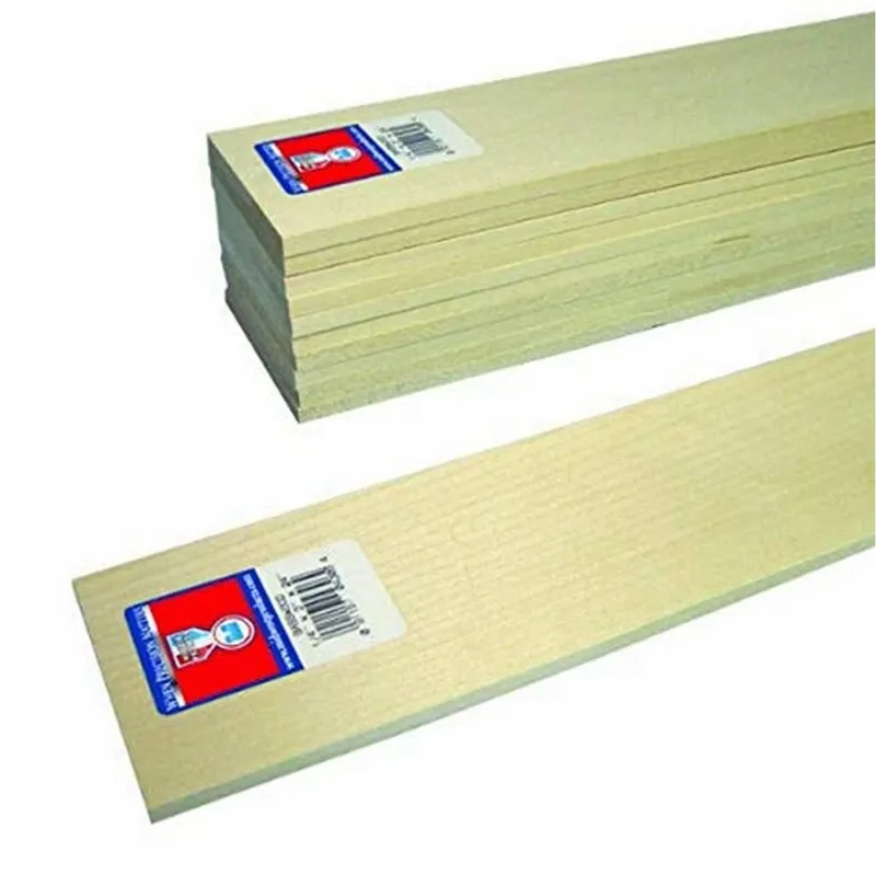 Basswood Board 1/4 In. X 3 In. X 2 Ft. For Crafts And Miniatures
