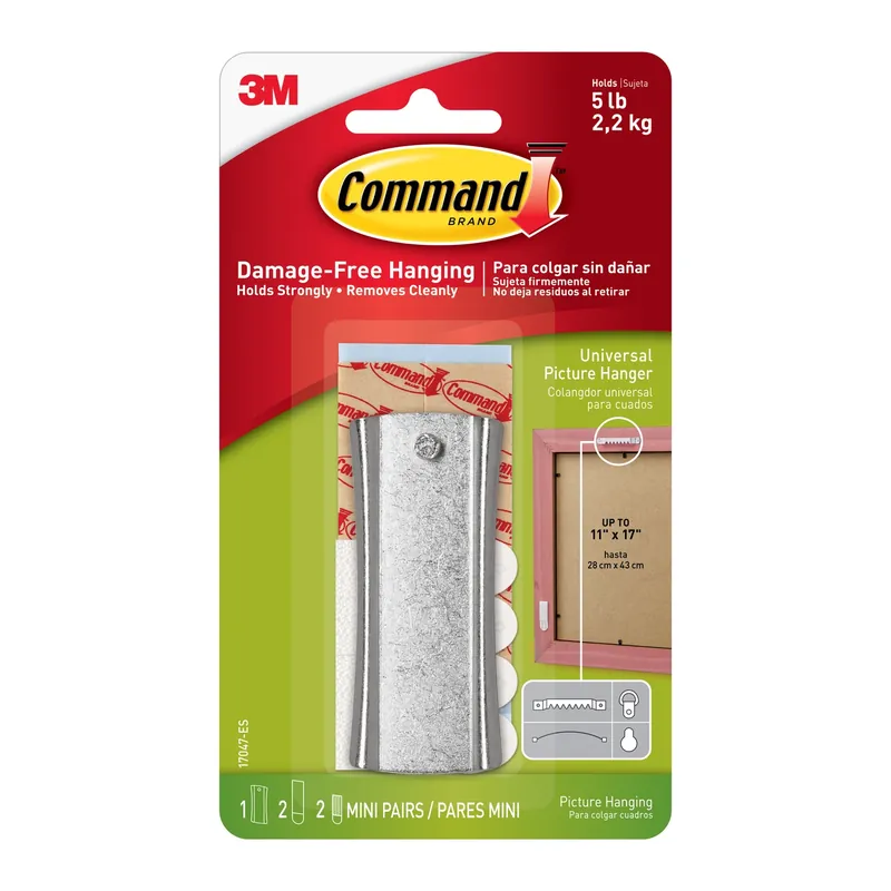 3M Command Silver Assorted Picture Hanger 5 Lb 1 Pk