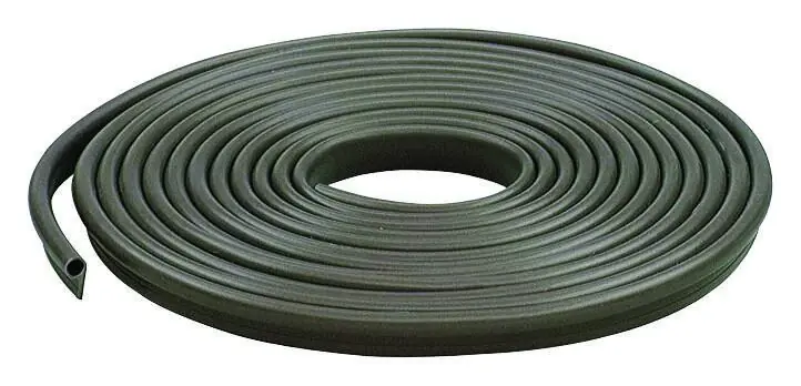 Vinyl Gasket Weatherstrip, Brown, 1/2-In. X 17-Ft.