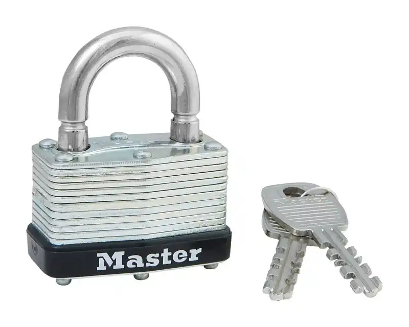 Master Lock 1-1/16 In. H X 1-3/4 In. W X 1-3/4 In. L Laminated Steel Breakaway Warded Padlock