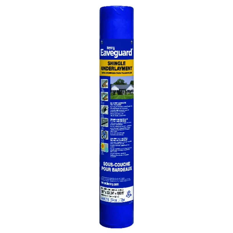 3 Ft. W X 33.3 Ft. L Fiberglass Self-adhesive Shingle Underlayment 15 Lb Blue