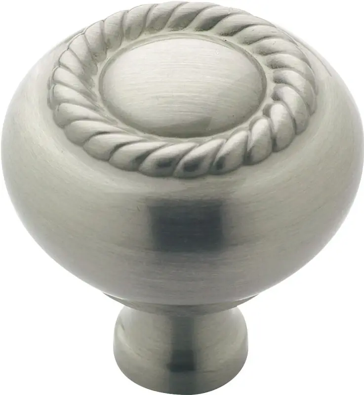 Amerock Allison Round Cabinet Knob 1-1/4 In. D 1-1/4 In. Satin Nickel 1 Pk