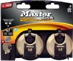 Disc Lock Keyed Padlocks, 2-Pack, 2-3/4-In.