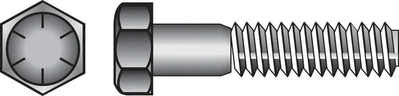 HILLMAN 5/16 In. D X 1-1/4 In. L Heat Treated Steel Hex Head Cap Screw 100 Pk