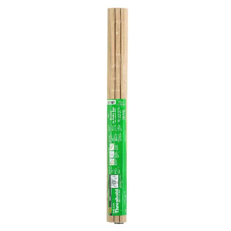 Low Oak Threshold 36 In. L X 3-1/2 In. W X 1-1/8 In. H With Vinyl Insert