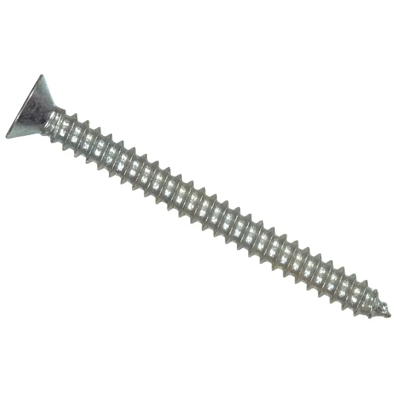 HILLMAN No. 8 Ga. X 1-1/2 In. L Phillips Flat Head Sheet Metal Screws 100 Pk