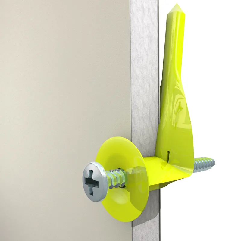 WallClaw Anchors LOC-N-LOAD .25 In. D X 2 In. L Plastic/Steel Pan Head Wallboard Anchors 25 Pk
