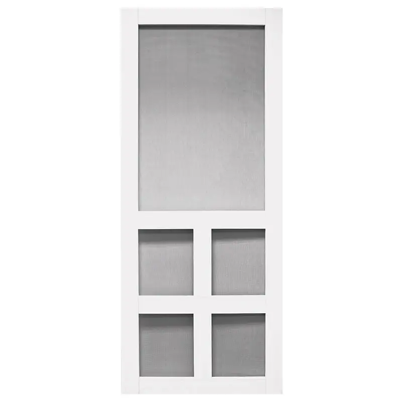 Vermont Series Screen Door, White Vinyl, 35 X 79.5-In.