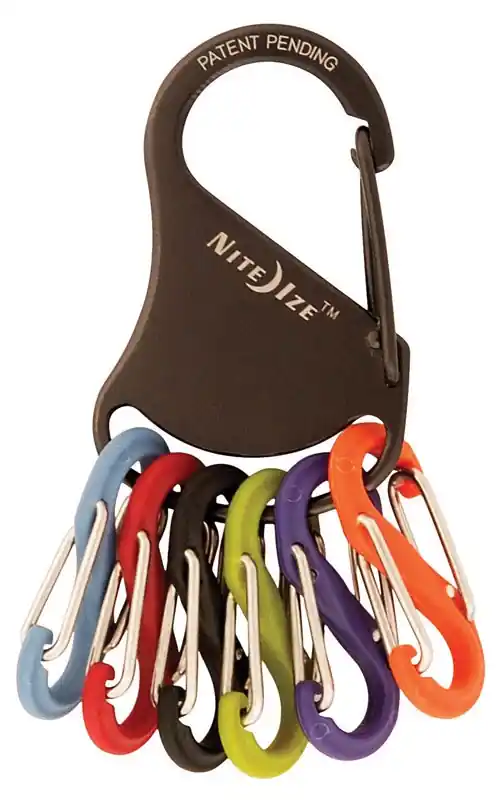 Keyrack S-biner With Stainless Steel Carabiner And Colorful Plastic S-biners