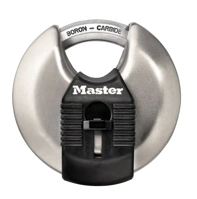 Master Lock Magnum 1-1/2 In. H X 2-3/4 In. W Stainless Steel Ball Bearing Locking Shrouded Padlock