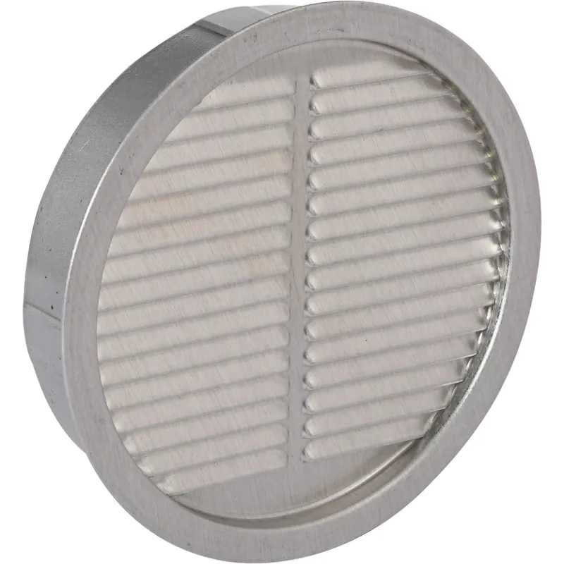 Air Vent 4 In. W X 4 In. L Mill Silver Aluminum Mini Louver