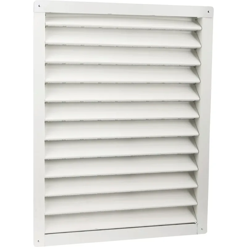 Aluminum Gable Louver Vent, White, 18 X 24 In.