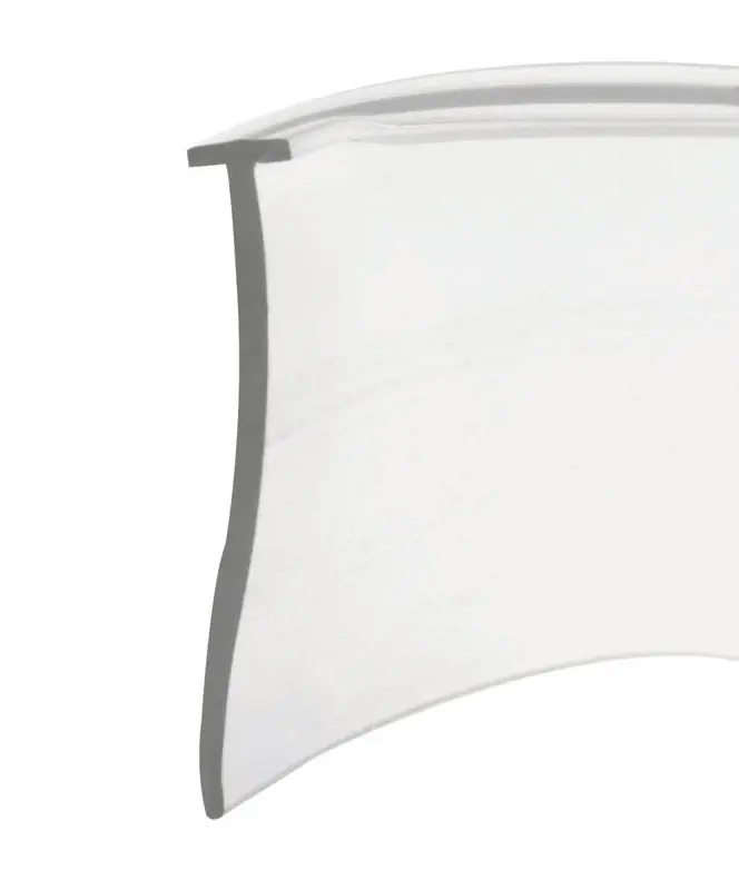 Prime-line 3.75 In. W X 5.4 In. H Clear Frameless Shower Door Bottom Seal