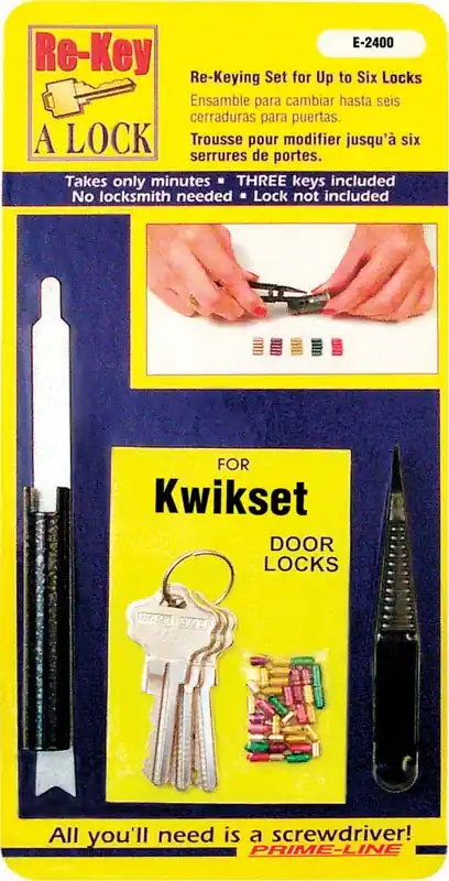 Prime-Line No. 5 Metal Re-Keying Kit 1 Pk