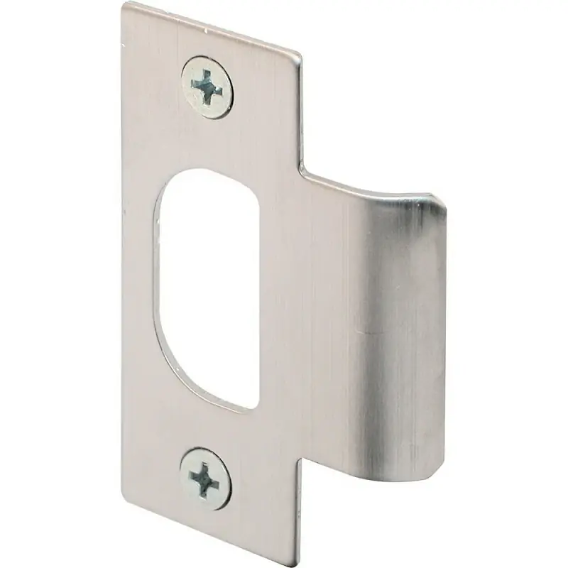 2.75 In. H X 2.75 In. L Brushed Stainless Steel Brass T-strike Plate