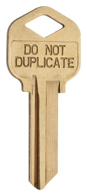 83382-001 Home House/office Key Blank For Control Deadbolts - Single Sided