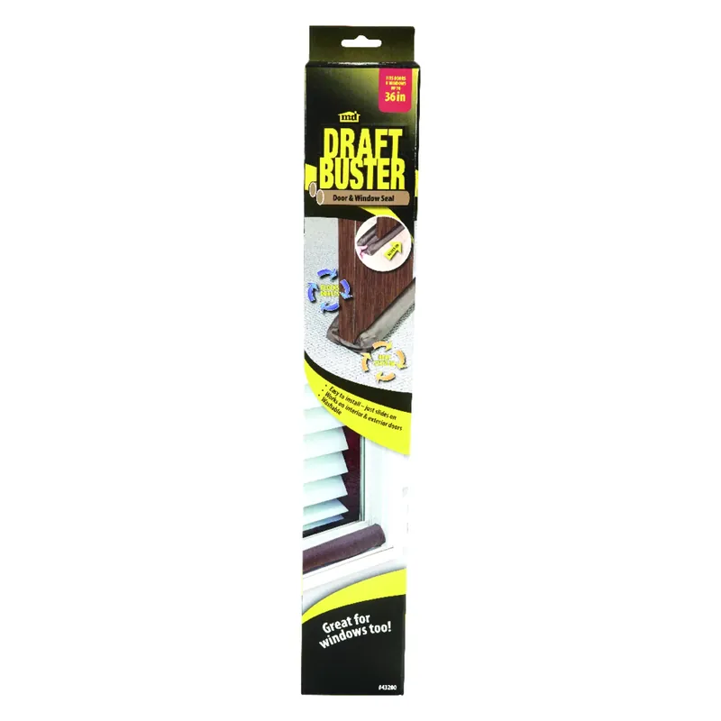 36" Brown Draft Stop Cloth Seal For Doors And Windows