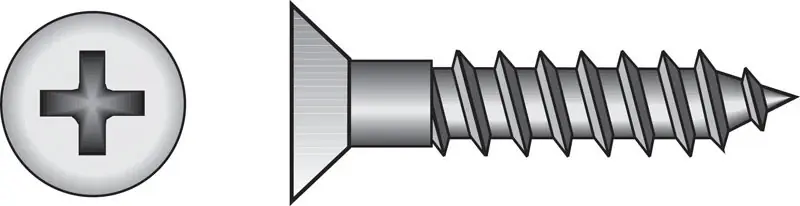 HILLMAN No. 8 Ga. X 1 In. L Phillips Zinc-Plated Coarse Wood Screws 100 Pk