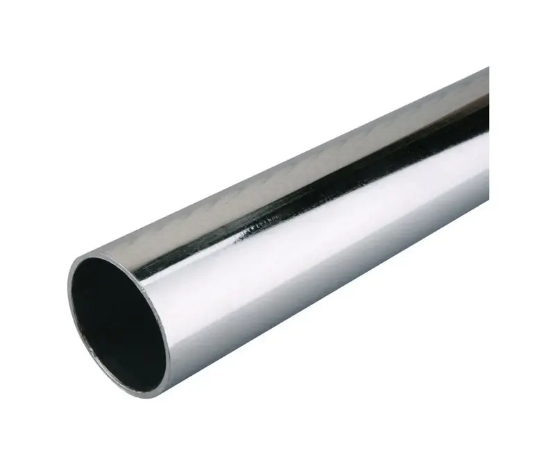 Closet Pole, Chrome, 6-Ft.