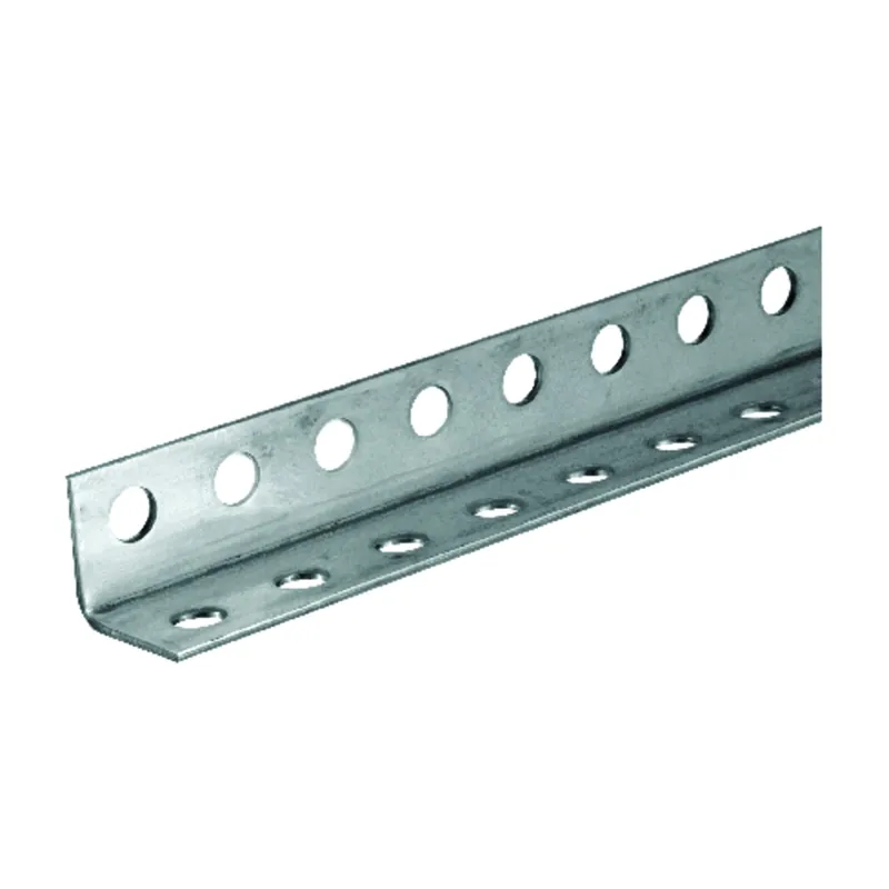 Zinc-plated 1-1/4 In. X 6 Ft. Perforated Steel Angle