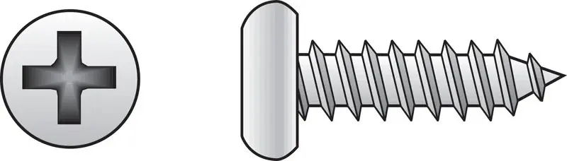 HILLMAN No. 10 Ga. X 3/4 In. L Phillips Pan Head Sheet Metal Screws 100 Pk