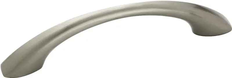 Amerock Contemporary Arch Cabinet Pull 3-3/4 In. Satin Nickel Silver 1 Pk