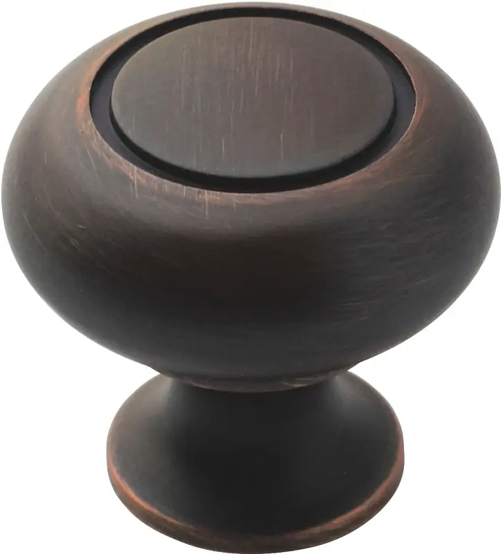 Amerock Allison Round Cabinet Knob 1-1/4 In. D Oil Rubbed Bronze 10 Pk