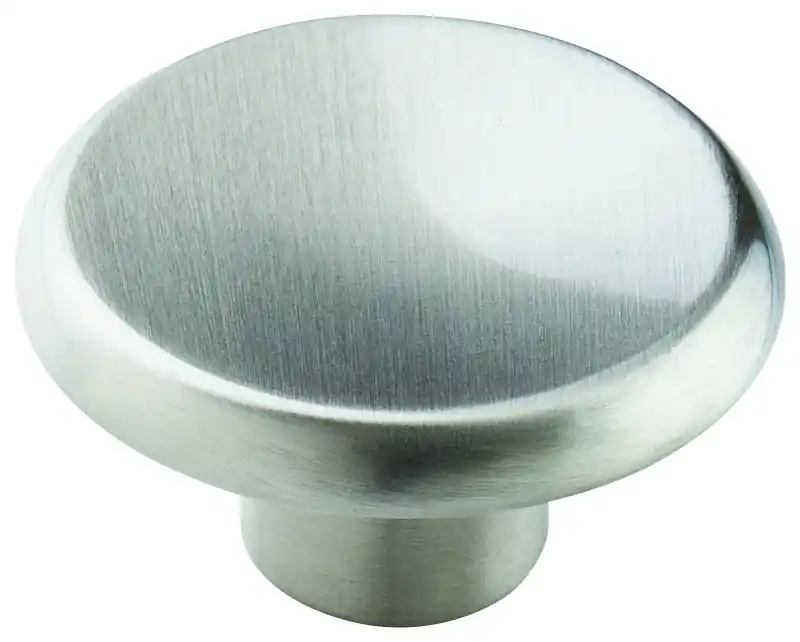 Amerock Allison Round Cabinet Knob 1-1/2 In. D 3/4 In. Satin Nickel 1 Pk