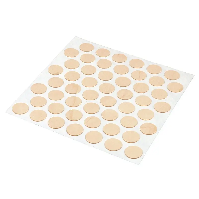 Prime-Line Round Plastic Screw Hole Cover 9/16 In. D 52 Pk Pine