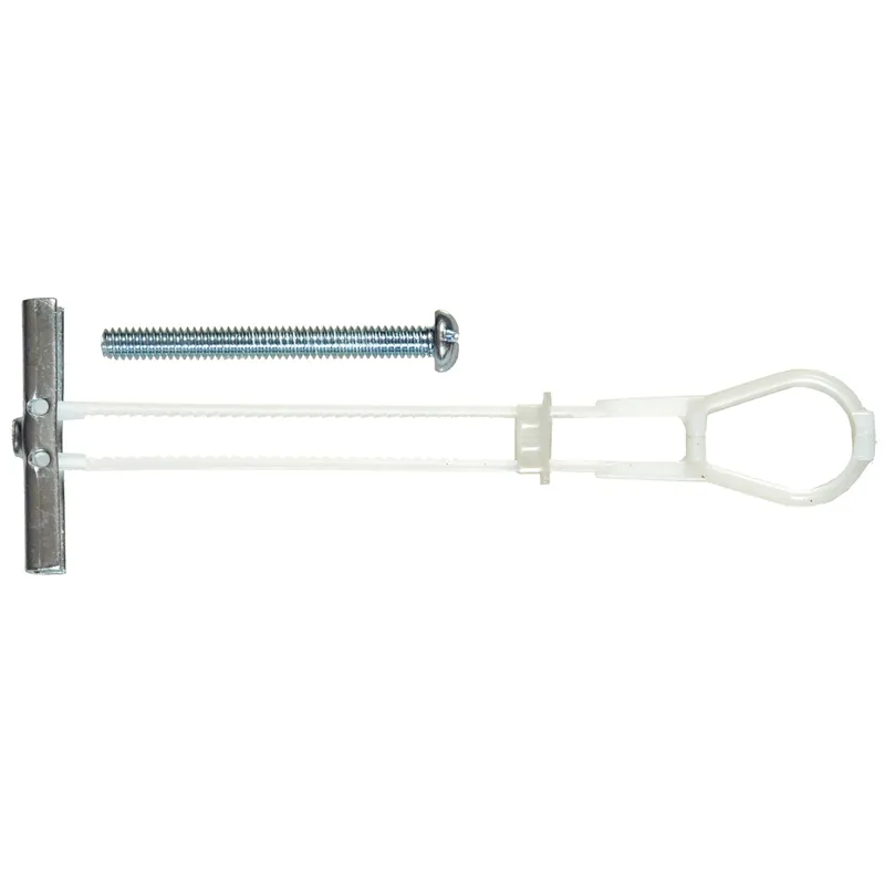 HILLMAN Rawl 3/16 In. D X 2-1/2 In. L Round Plastic RH Combo Strap Toggle 2 Pk