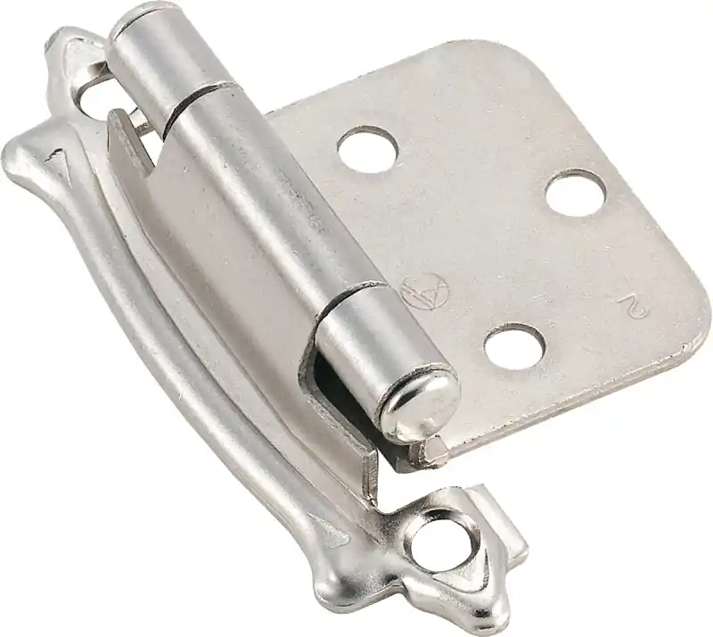 Amerock 2-Pack Brushed Silver Self-Closing Ball Tip Cabinet Hinge