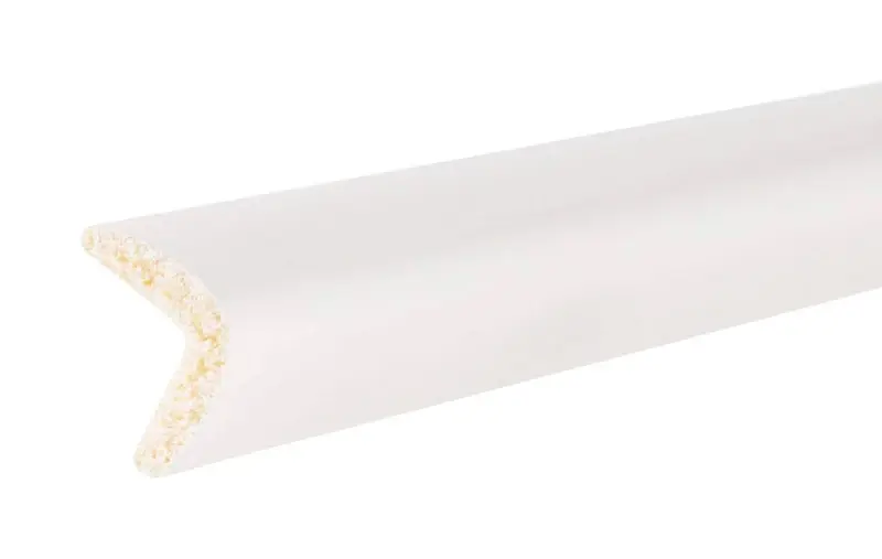 Inteplast Building Products 5/8 In. H X 5/8 In. W X 8 Ft. L Prefinished White Polystyrene Trim