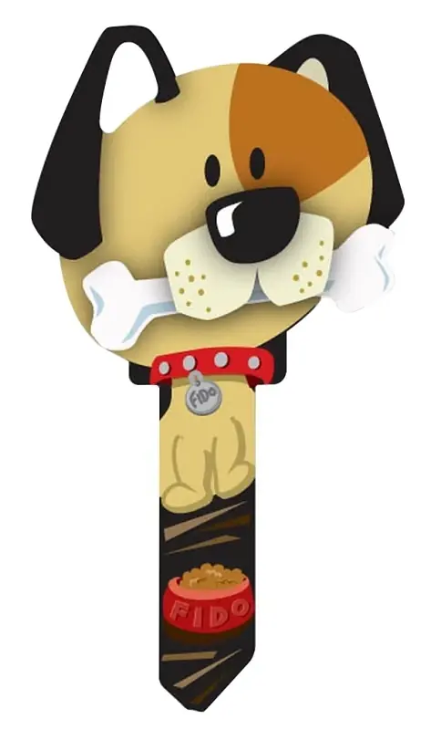 Dog Design Decorative House Key Blank Sc1 For Schlage And Kwikset