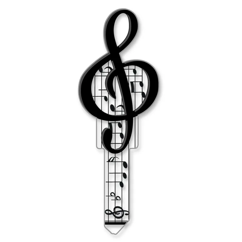 Lucky Line Key Shapes Music House Key Blank Single For Schlage Multicolored