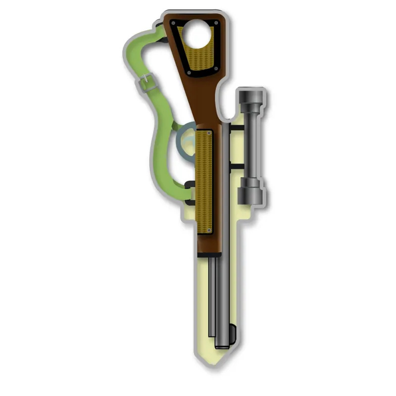 Rifle Design Decorative House Key Blank Sc1 For Schlage & Kwikset