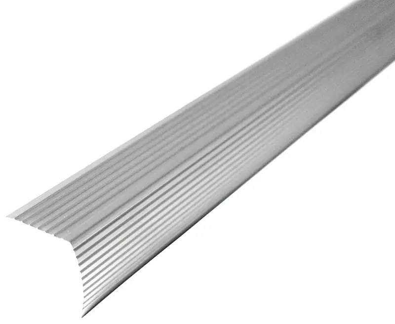 M-d Cinch 1-1/8 In. H X 36 In. L Prefinished Silver Aluminum Stair Edge