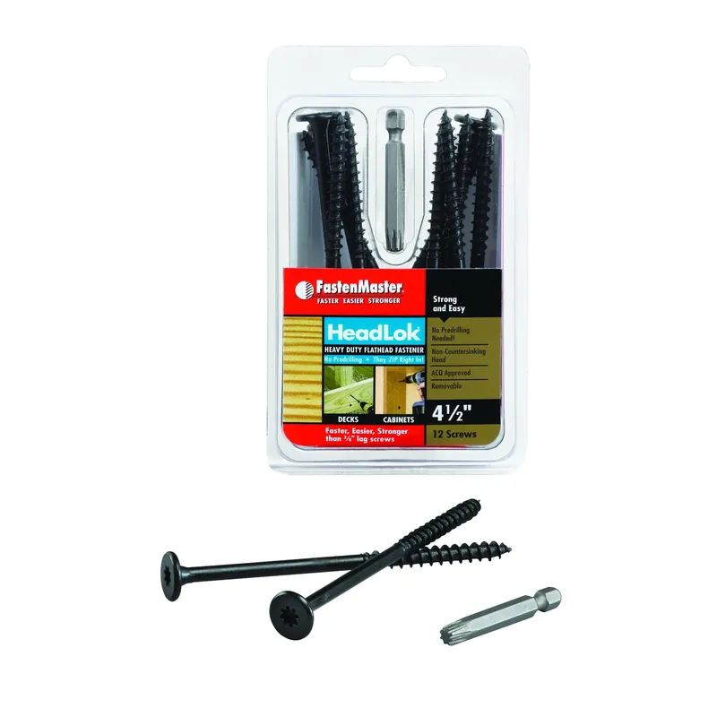 FastenMaster HeadLok No. 10 X 4.5 In. L Star Epoxy Coarse Wood Screws 12 Pk
