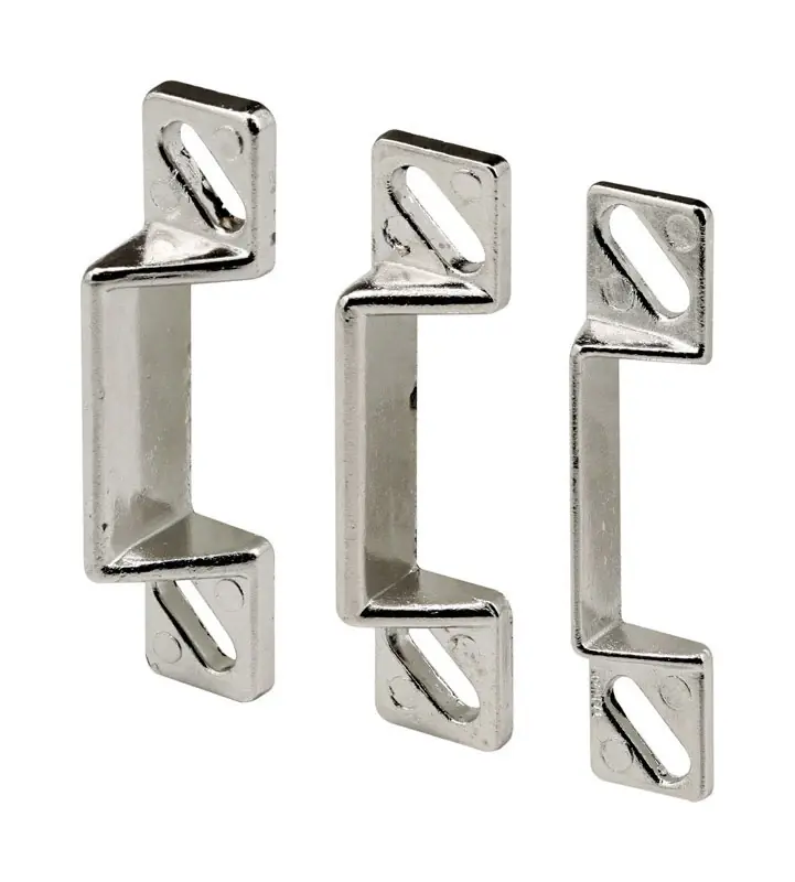 Prime-Line Silver Zinc Die-cast Door Strike 3 Pc