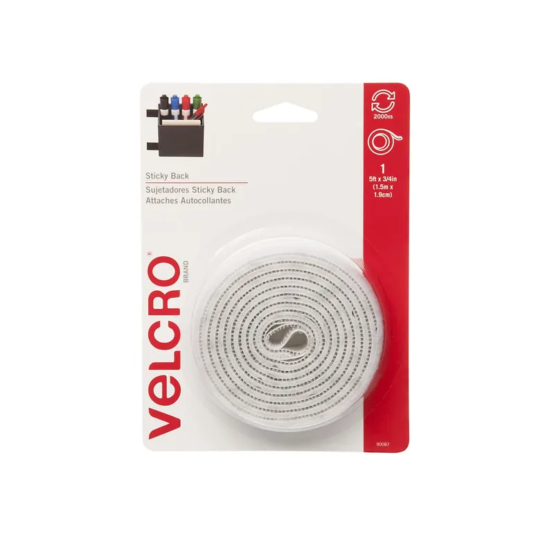 VELCRO Brand Sticky Back Medium Nylon Hook And Loop Fastener 60 In. L 1 Pk