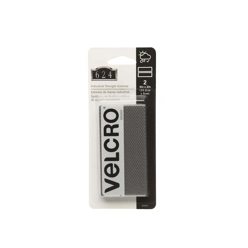 VELCRO Brand Extreme Outdoor Medium Nylon Hook And Loop Fastener 4 In. L 2 Pk