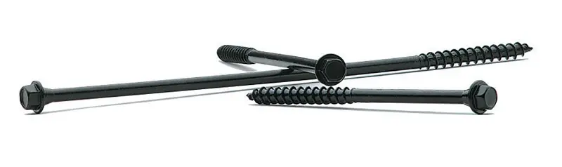 FastenMaster OlyLog No. 12 X 12 In. L Hex Drive Hex Head Coarse Log Home Fastener