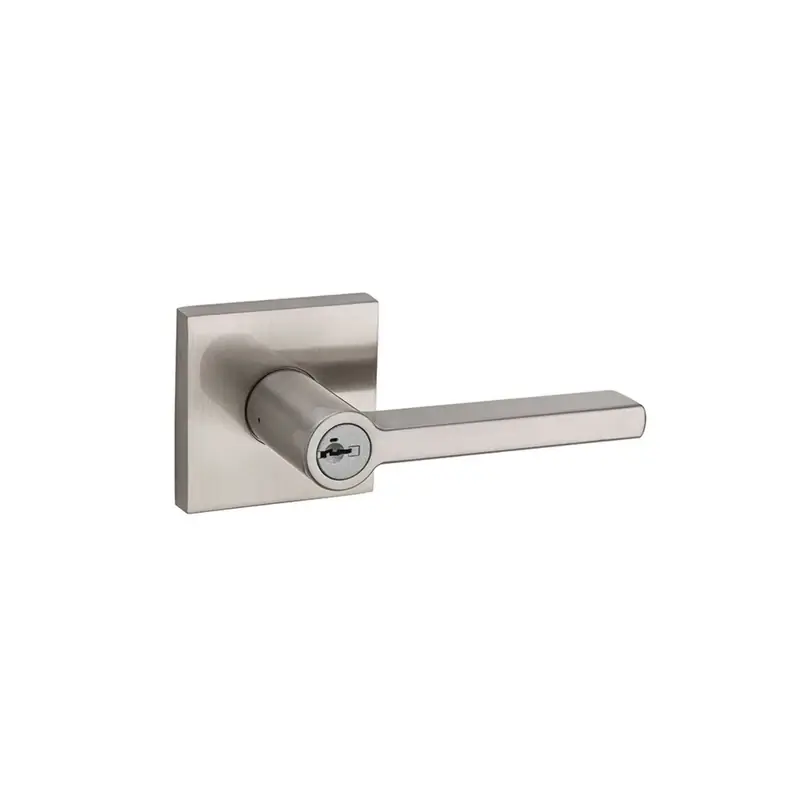 Halifax SmartKey Entry Lever Lockset, Satin Nickel